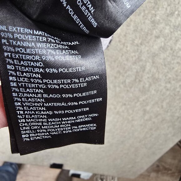 H&M+ Womens Plus Size 3XL Black & White Wrap Dress Geometric Print Relaxed Fit - Picture 5 of 7